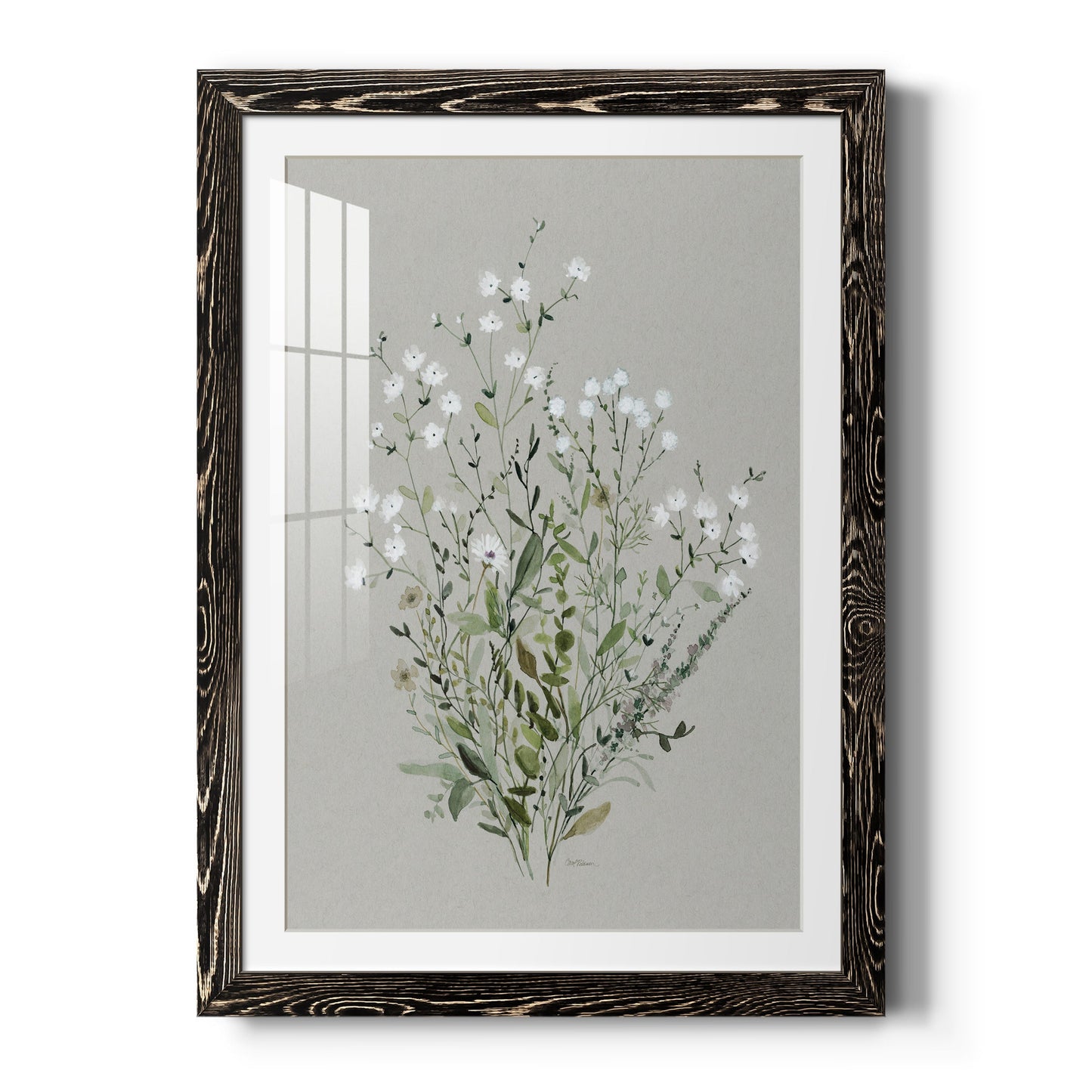 Bouquet of Grace II - Barnwood Framed Art Print