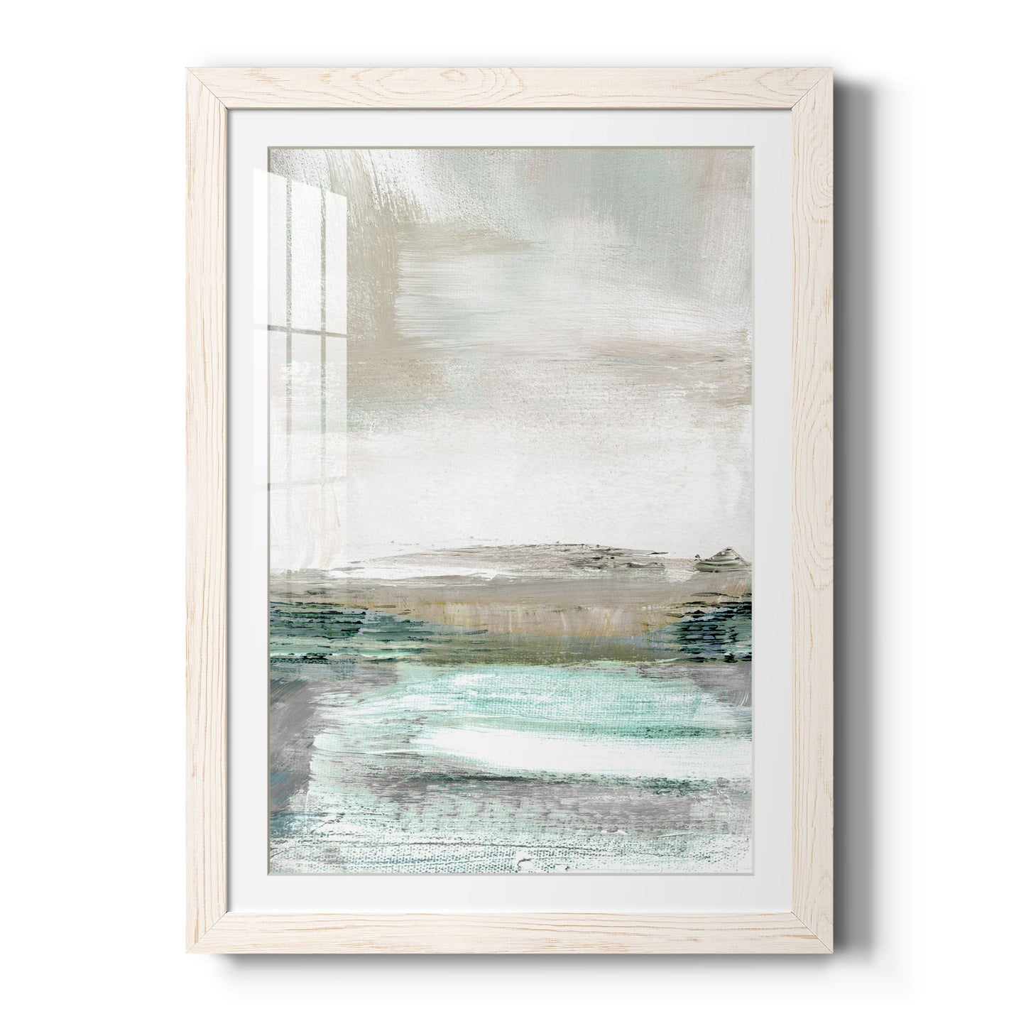 Summer Teal I - Premium Framed Print - Distressed Barnwood Frame - Ready to Hang