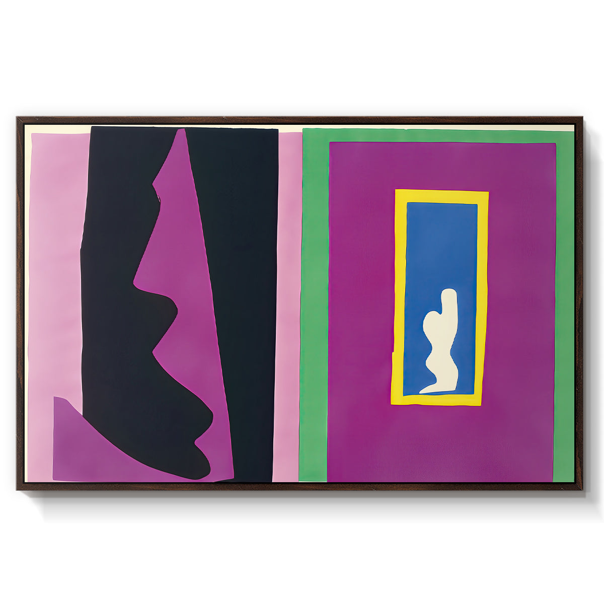 Destiny (Le destin), from Jazz, 1947 - Floater Framed Canvas Print