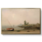 The Stranded Boat, 1863 - Floater Framed Canvas Print