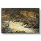 Waterfall in Hallingdal, 1848 - Floater Framed Canvas Print