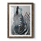 Namibia Zebra - Premium Framed Print - Distressed Barnwood Frame - Ready to Hang