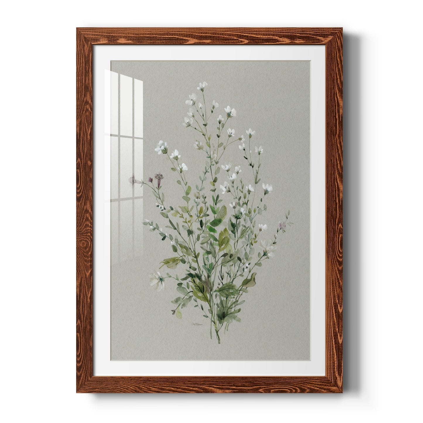 Bouquet of Grace I - Barnwood Framed Art Print