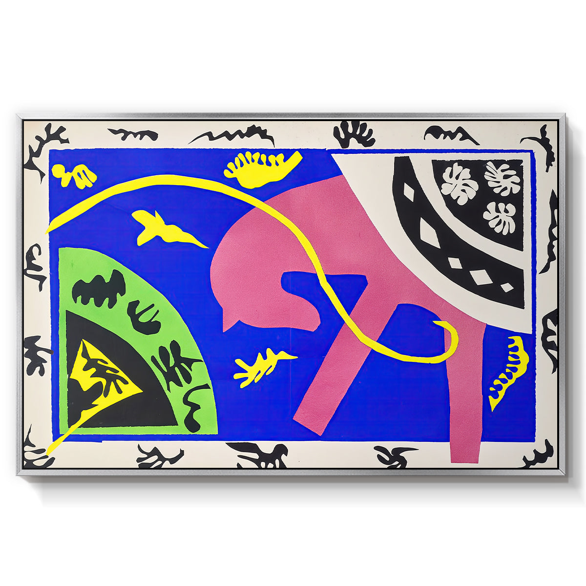 The Horse, the Rider and the Clown, from Jazz, 1947 - Floater Framed Canvas Print