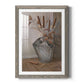 Berries & Cat Tails - Premium Framed Print - Distressed Barnwood Frame - Ready to Hang