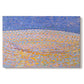 Canvas art print portraying an abstract dune landscape with dotted texture, set against a white background
