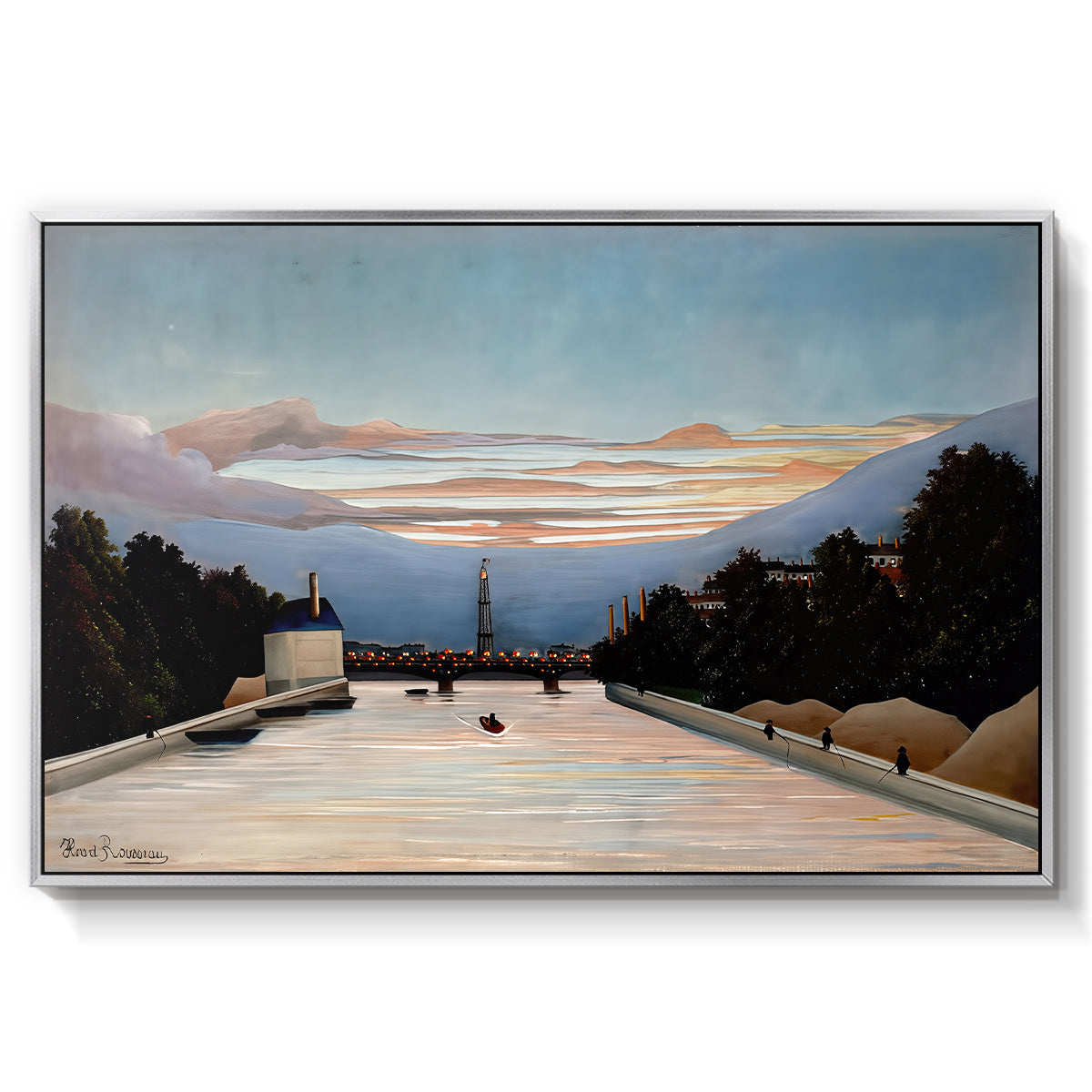 The Eiffel Tower, c. 1898 - Floater Framed Canvas Print