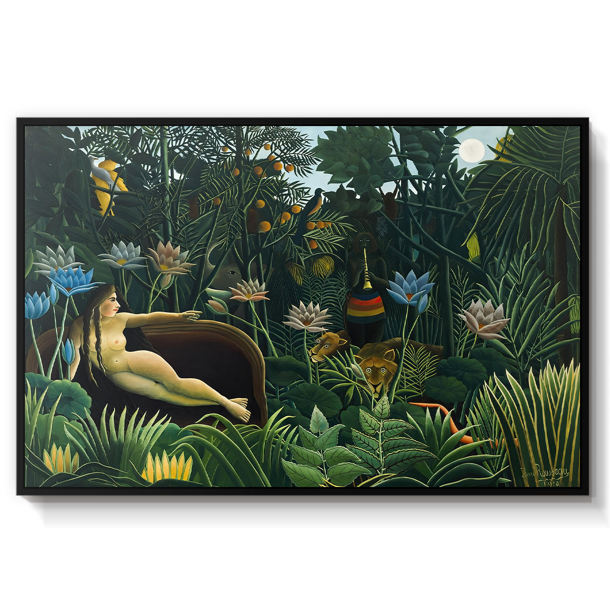 The Dream (Le Rêve), 1910 - Floater Framed Canvas Print