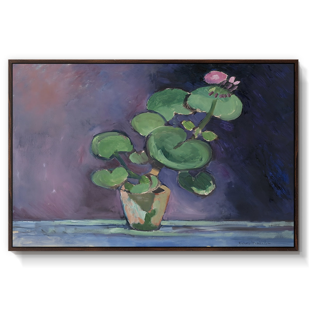 Geranium, 1909 - Floater Framed Canvas Print