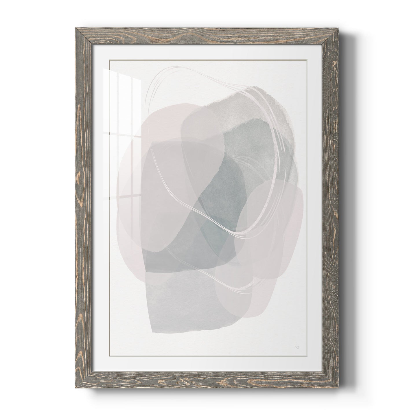 River Jewels I - Barnwood Framed Art Print