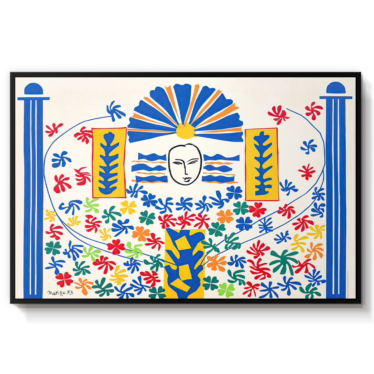 Apollo (Apollon), 1953 - Floater Framed Canvas Print