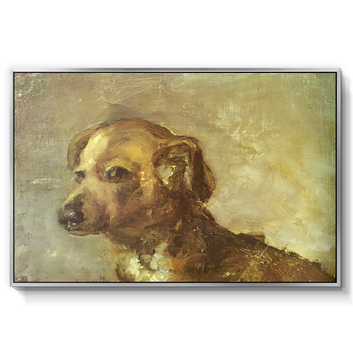Cliper, the Artist's Dog, 1895 - Floater Framed Canvas Print