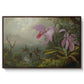 Two Sun Angel Hummingbirds on a Branch, c. 1890-1904 - Floater Framed Canvas Print