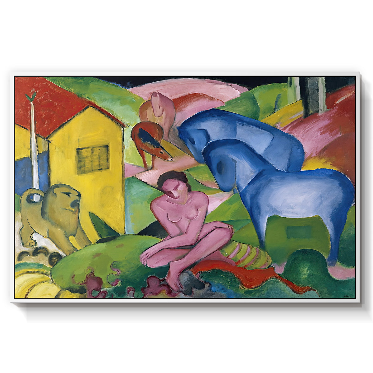 The Dream, 1912 - Floater Framed Canvas Print