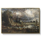 Salisbury Cathedral from the Meadows (Detail), 1831 - Floater Framed Canvas Print