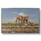 On the Banks of the Nile, Upper Egypt, 1876 - Floater Framed Canvas Print