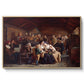 Funeral Feast, 1854 - Floater Framed Canvas Print