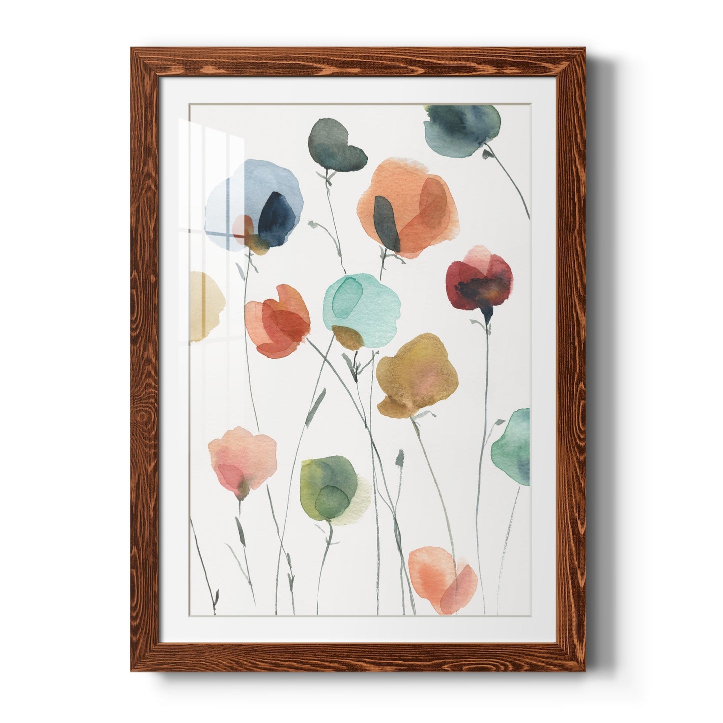 Lollipop Garden II - Barnwood Framed Art Print