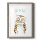 Dream Big Owl - Premium Framed Print - Distressed Barnwood Frame - Ready to Hang