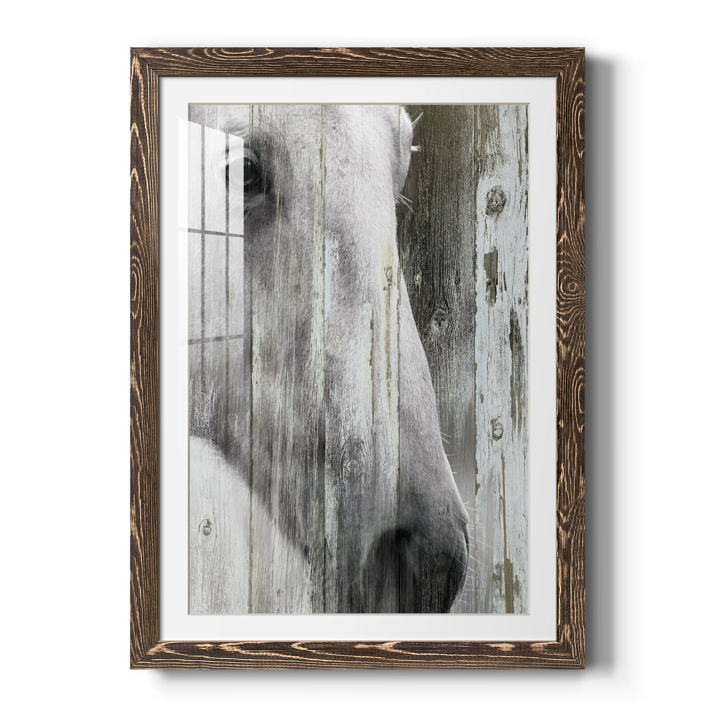 Contemplation - Barnwood Framed Art Print