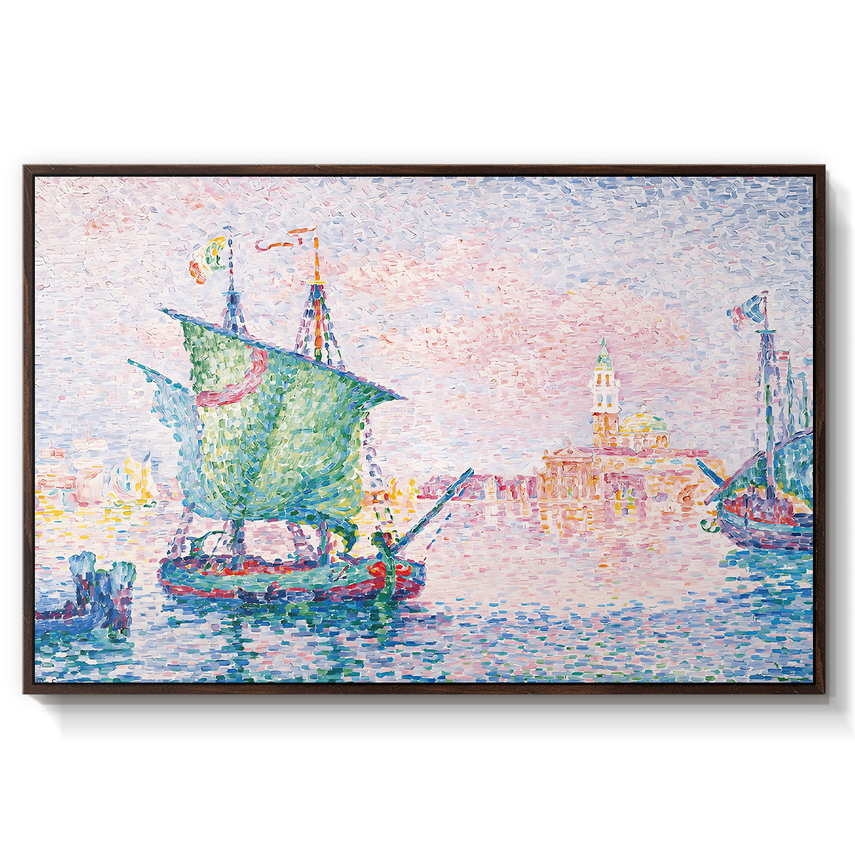 Venice, the Pink Cloud, 1909 - Floater Framed Canvas Print