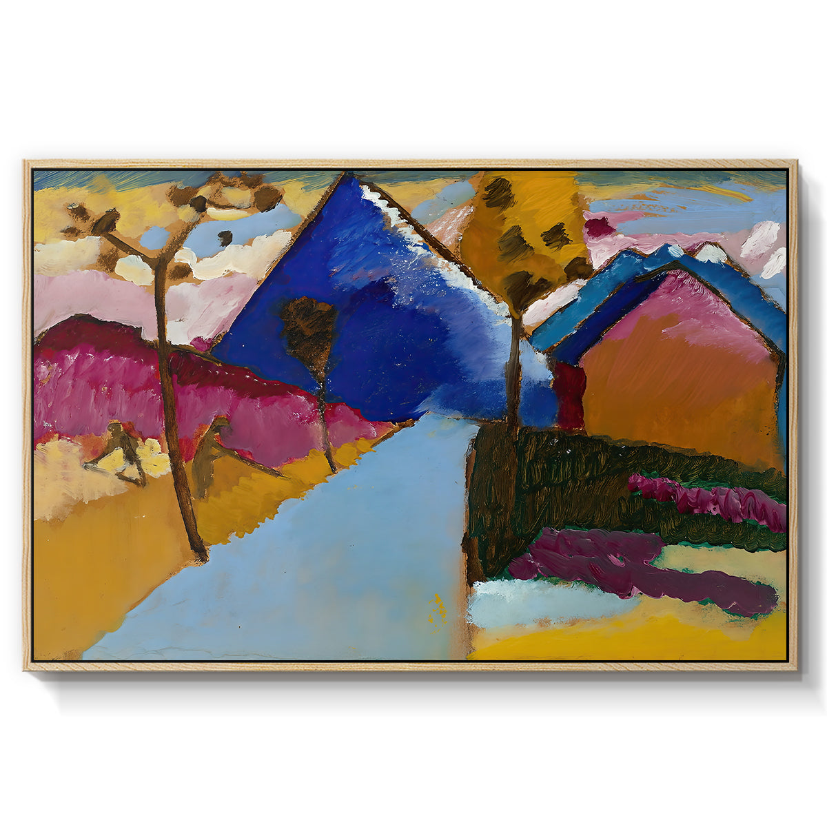 Kochel Straight Street, 1909 - Floater Framed Canvas Print