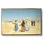 View from the Desert of Cairo with Citadel and Mamluk Tombs in the Background, c. 1889-1890 - Floater Framed Canvas Print