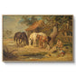 The Midday Meal, 1835 - Floater Framed Canvas Print