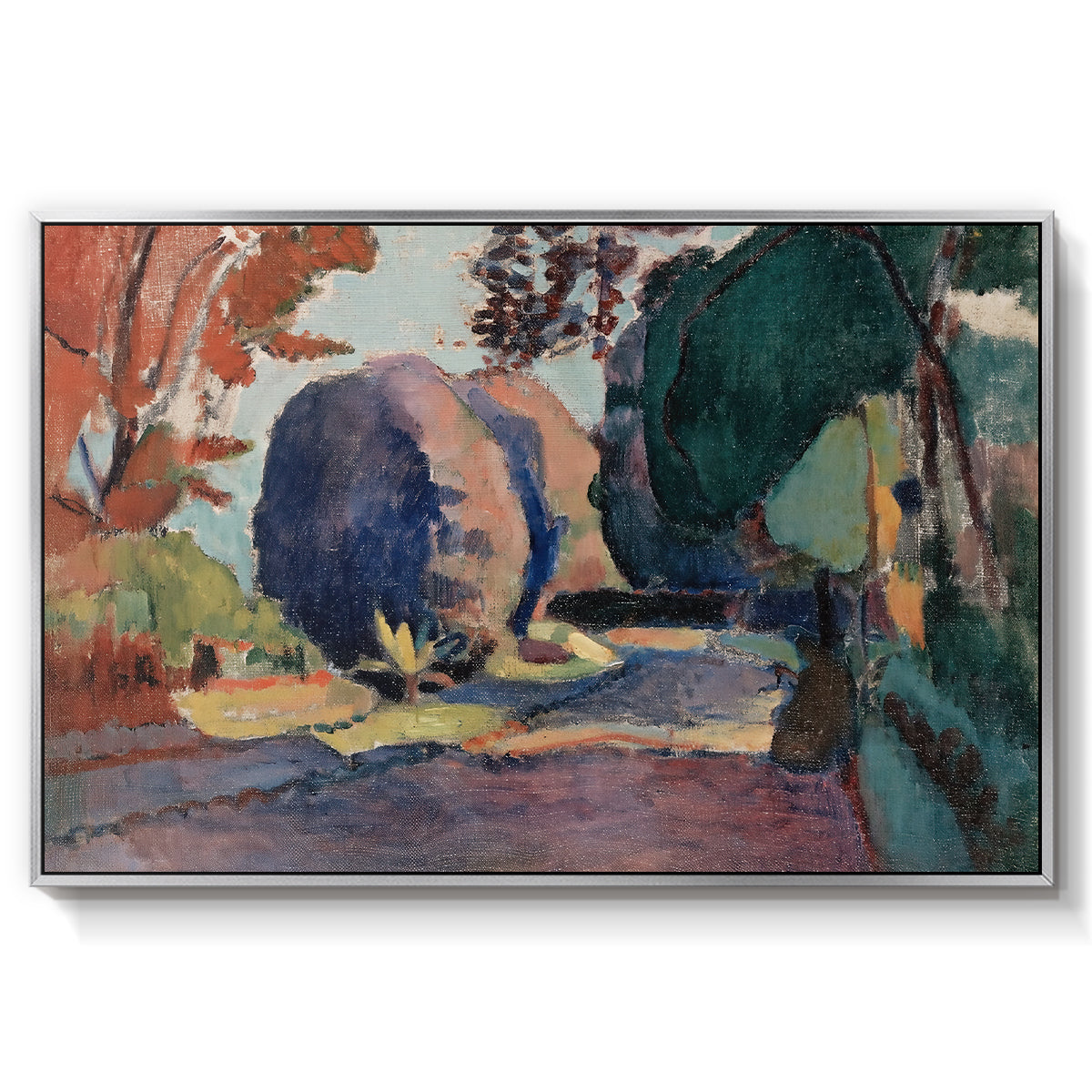 The Luxembourg Gardens, 1901 - Floater Framed Canvas Print