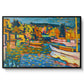 Study for Autumn Landscape with Boats, 1908 - Floater Framed Canvas Print