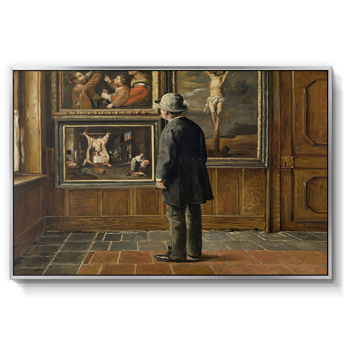 The Picture Lover, 1884 - Floater Framed Canvas Print