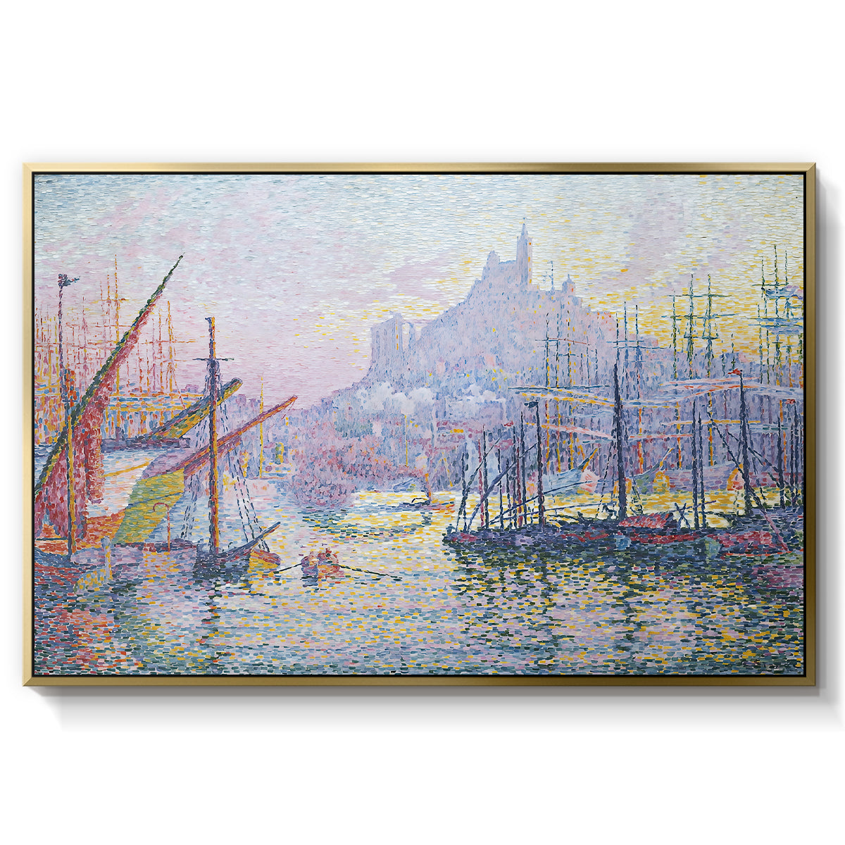The Port of Marseille, 1905 - Floater Framed Canvas Print