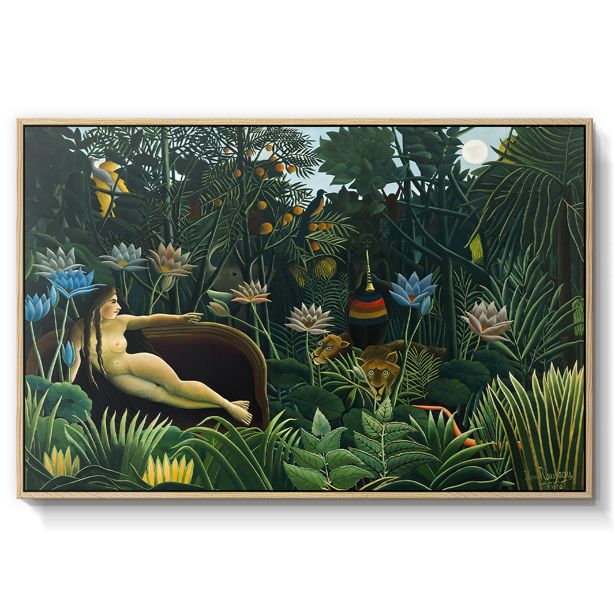 The Dream (Le Rêve), 1910 - Floater Framed Canvas Print