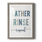 Lather Rinse Repeat - Premium Framed Print - Distressed Barnwood Frame - Ready to Hang