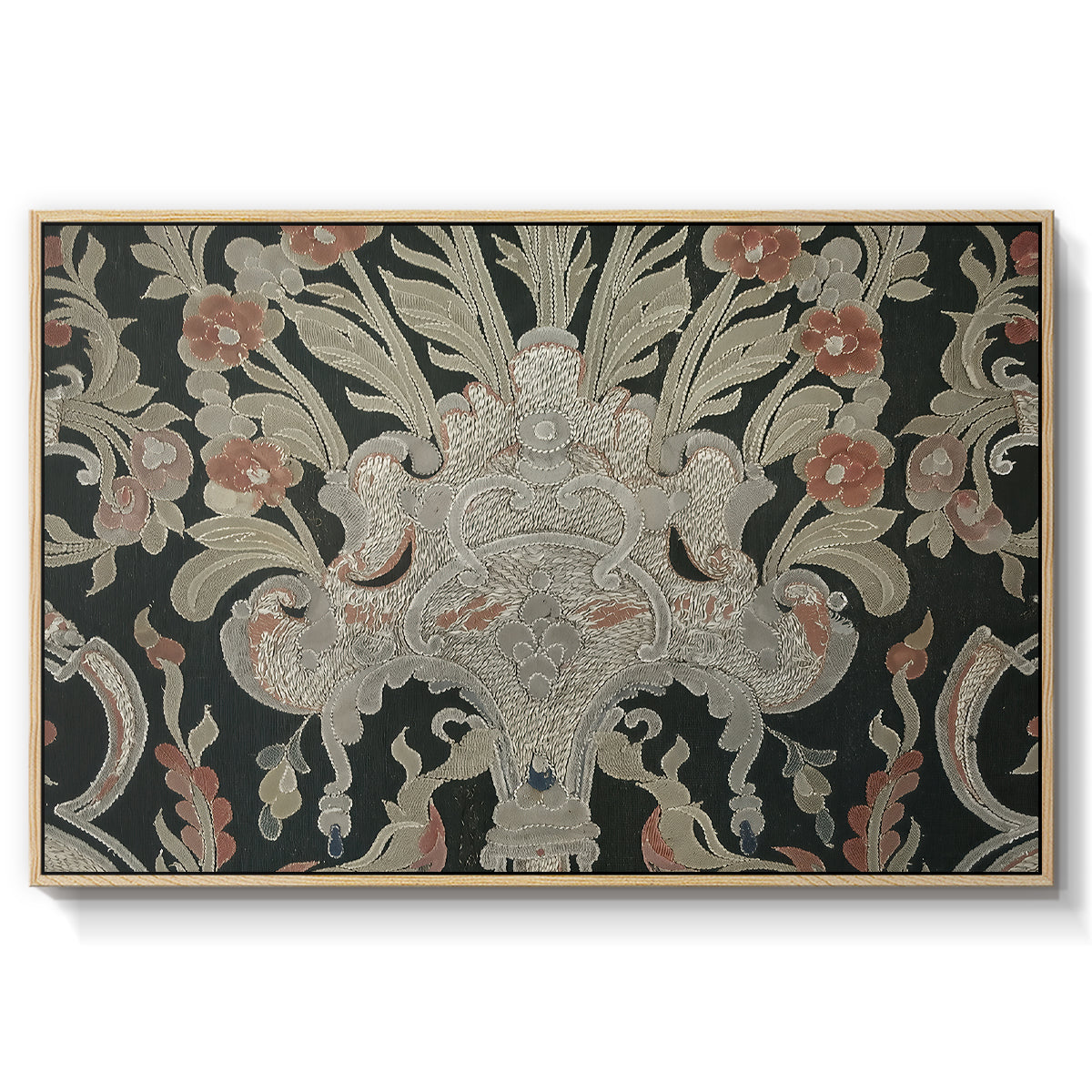 Hanging (Printed Textile), c. 18th Century - Floater Framed Canvas Print