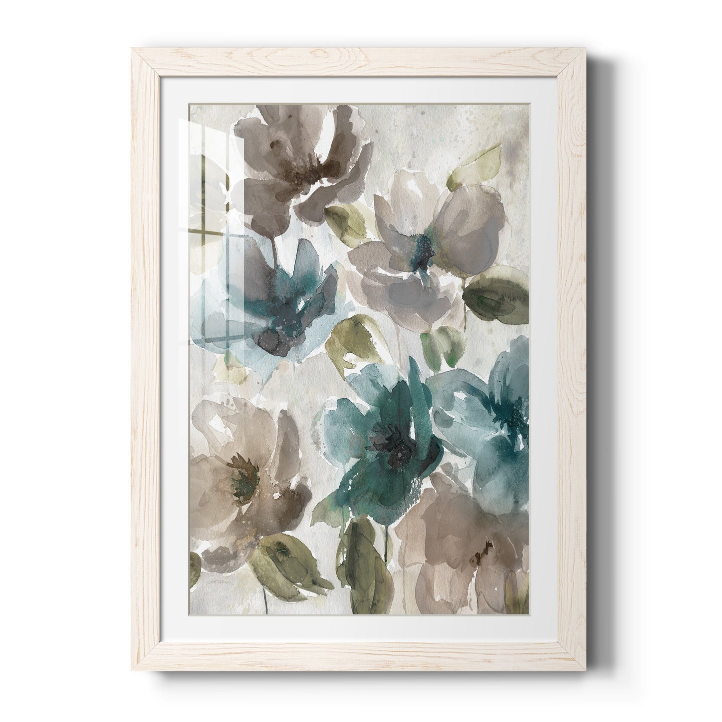 Topaz Garden I - Barnwood Framed Art Print