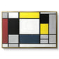 Composition with Yellow, Red, Black, Blue, and Gray, 1920 - Floater Framed Canvas Print
