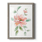 Peony Contour - Barnwood Framed Art Print