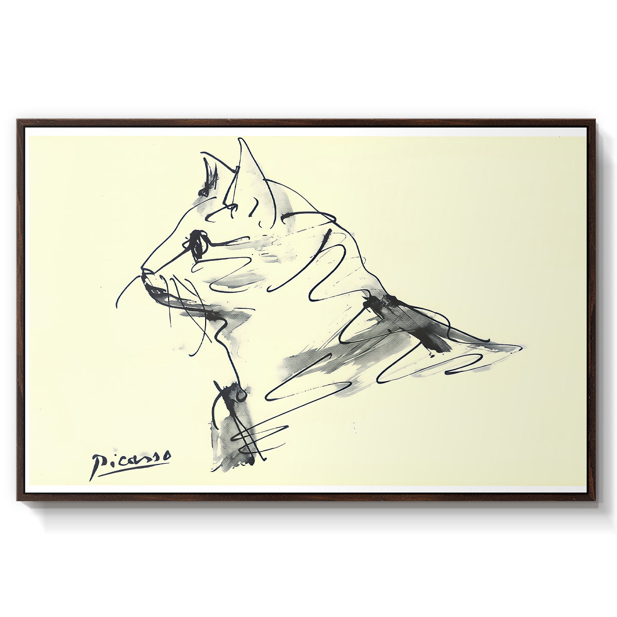 Cat (Le chat), c. 1961 - Floater Framed Canvas Print