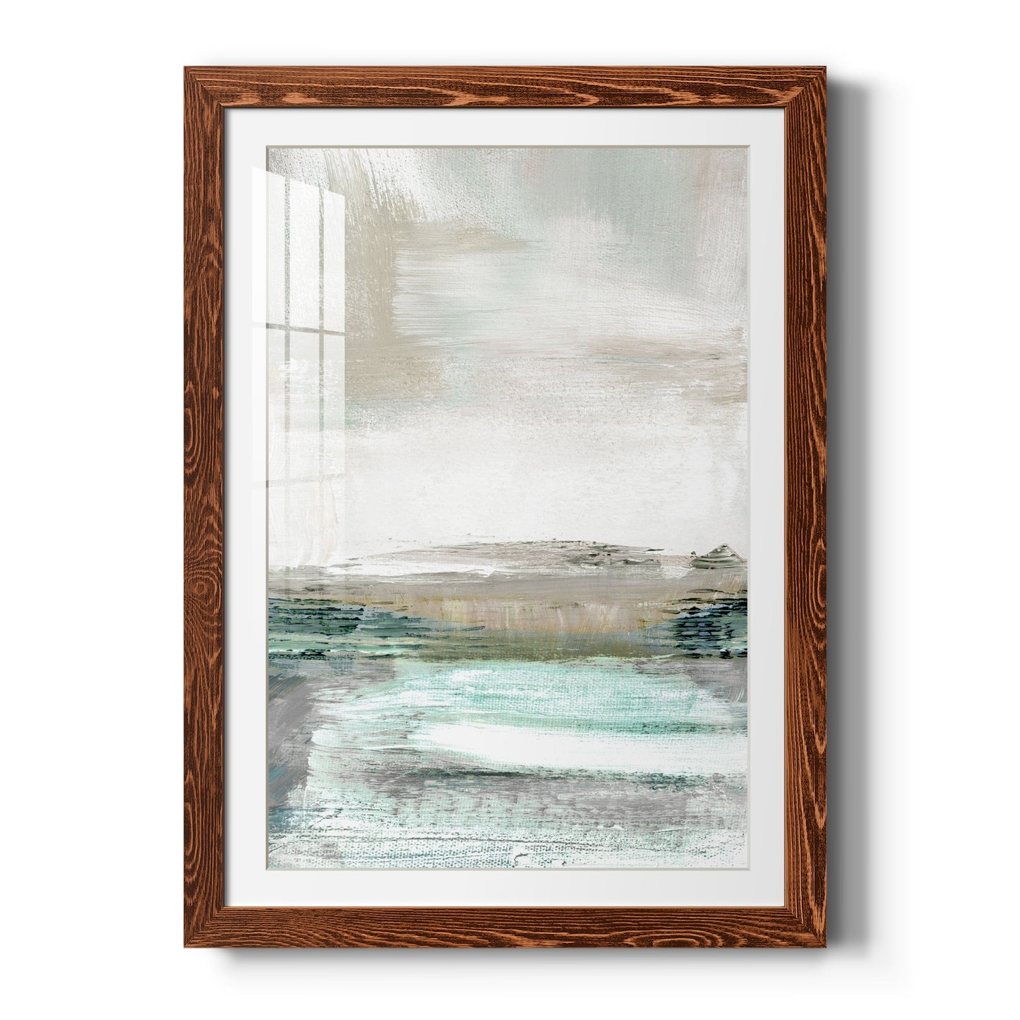 Summer Teal I - Barnwood Framed Art Print