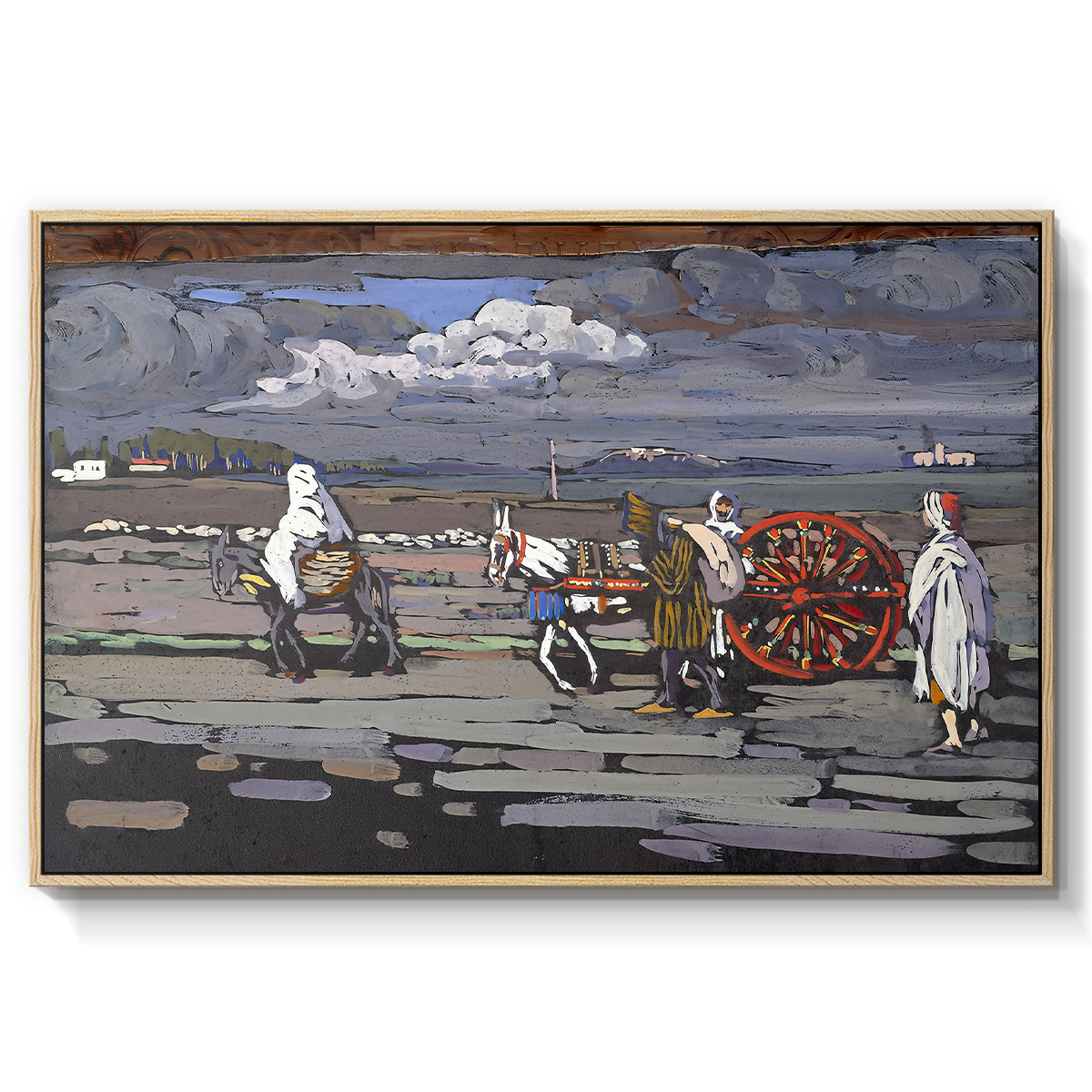 Country Road (Landstrasse), 1905 - Floater Framed Canvas Print