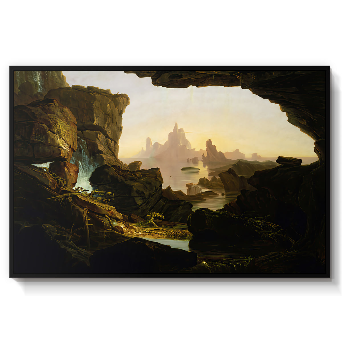 The Subsiding of the Waters of the Deluge, 1829 - Floater Framed Canvas Print