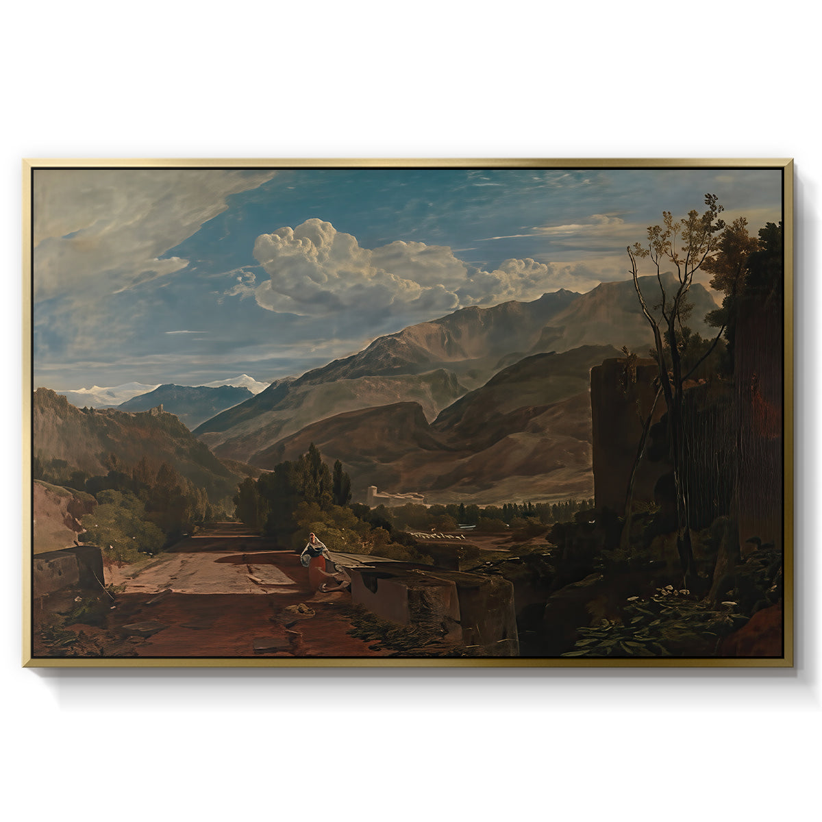 Bonneville, Savoy, 1803 - Floater Framed Canvas Print
