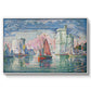 Entrance to the Port of La Rochelle, 1921 - Floater Framed Canvas Print