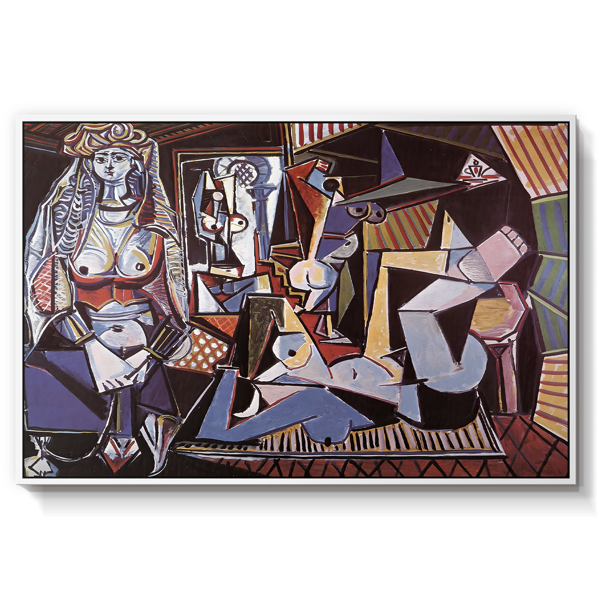 Women of Algiers (Version O), 1955 - Floater Framed Canvas Print