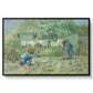 First Steps after Millet, 1890 - Floater Framed Canvas Print
