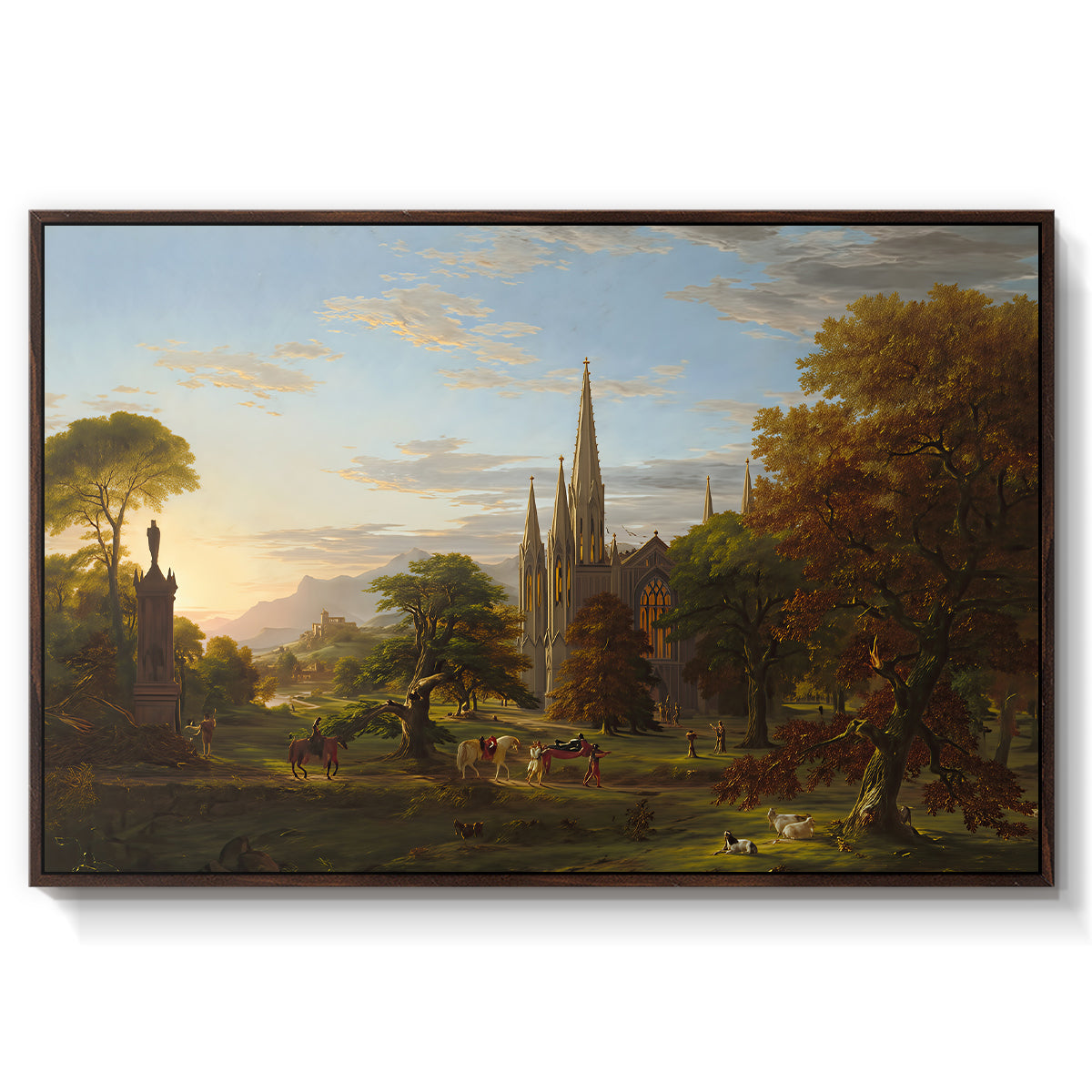 The Return, 1837 - Floater Framed Canvas Print