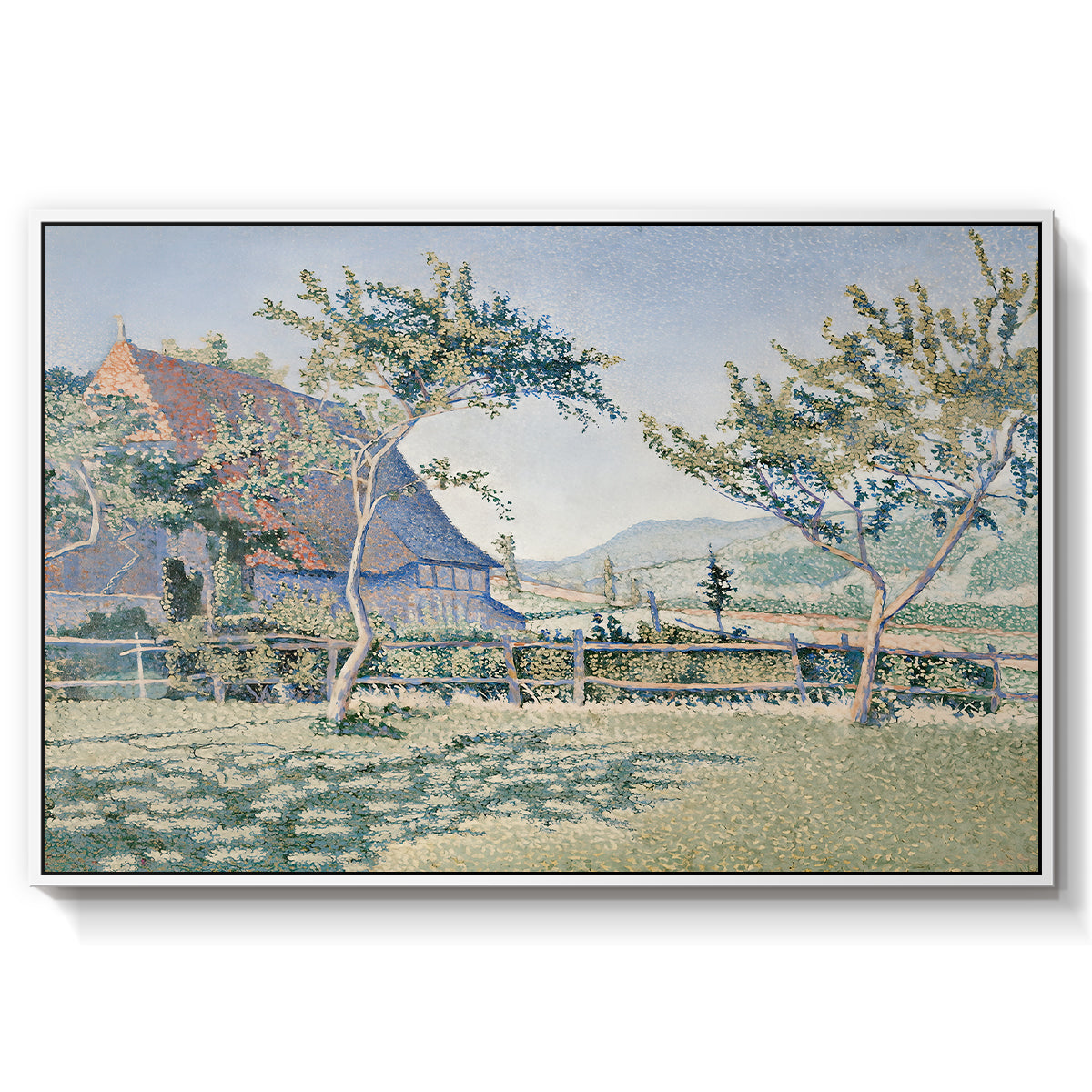 Comblat-le-Château, the Meadow, Opus 161, 1887 - Floater Framed Canvas Print