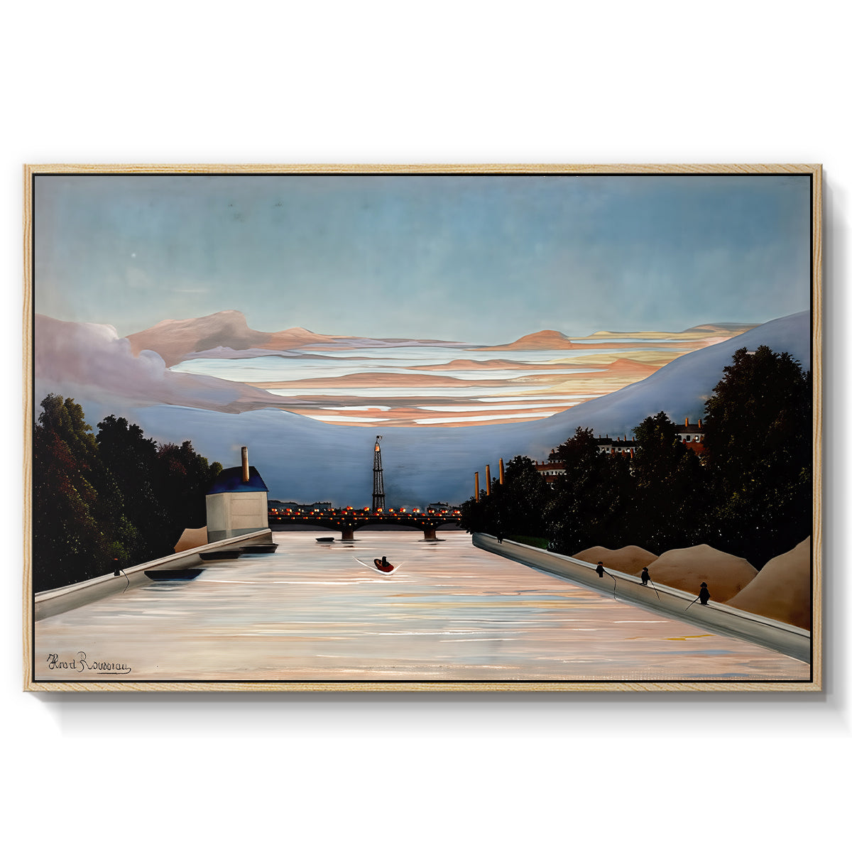 The Eiffel Tower, c. 1898 - Floater Framed Canvas Print
