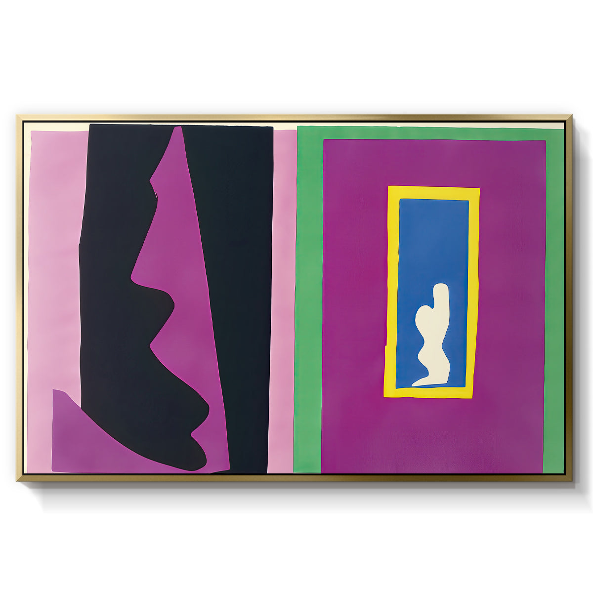 Destiny (Le destin), from Jazz, 1947 - Floater Framed Canvas Print
